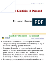 Module 1: Elasticity of Demand: By: Gaurav Shreekant