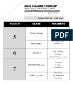 Seating Plan PTM