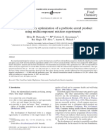 Food Chemistry: Silvia D. Dutcosky, M Victo Ria E. Grossmann, Rui Se Rgio S.F. Silva, Anette K. Welsch