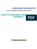 PGE 317: Map Reading, Remote Sensing and GIS: Lecture 7-8: Interpolation, Spatial Analysis & Visualization