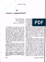 Why Look at School Organization?: The Administrator Plays A Key Role Quality of Instruction