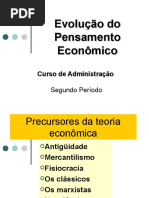 Evolução Do Pensamento Econômico