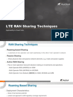 LTE RAN Sharing Techniques: Applicability To Small Cells