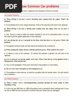 Diagnose Common Car Problems