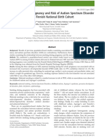 2013. Smoking During Pregnancy and Risk of Autism Spectrum Disorder in a Finnish National Birth Cohort