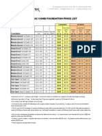 Foundation Price List 2018 05 15 PDF