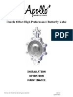 Double Offset High Performance Butterfly Valve: Installation Operation Maintenance