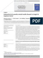 Evaluacion de La Presion Arterial Media Durante La Cirugia de Implante Dental PDF