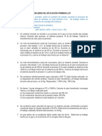 Ejercicios Aplicación Primera Ley Termodinámica