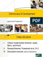 Democracy & Development: Lipset and Przeworski