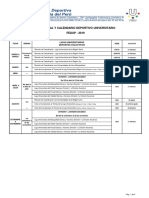 Plan Anual y Calendario FEDUP 2019