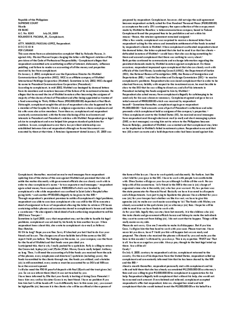 Legal Eyt PDF Lawyer Conflict Of Interest