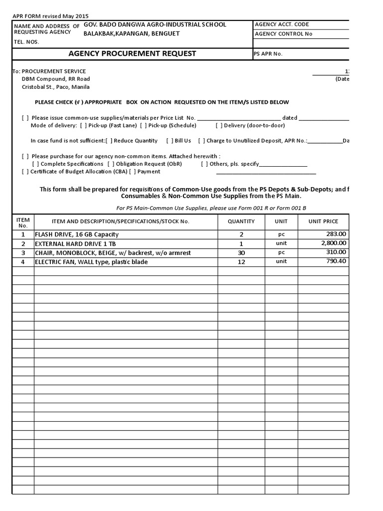 Apr Form No. 02 | PDF | Business