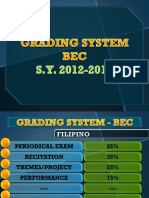 Grading System Bec