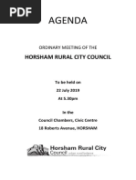 Horsham Rural City Council agenda, July 2019