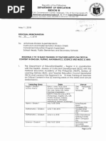 RM 77, S. 2018 - Regional K To 10 MTOT On Critical Content in English, Filipino, Math, Science and Music & Arts