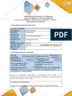 Guía de Actividades y Rubrica de Evaluación -Fase 3 - Alternativa de Solución