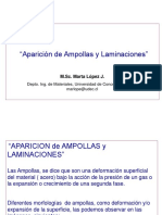 Aparicion de Ampollas y Laminaciones