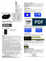 Animated Window Display Kit Instruction Manual: Setting Up The Projector