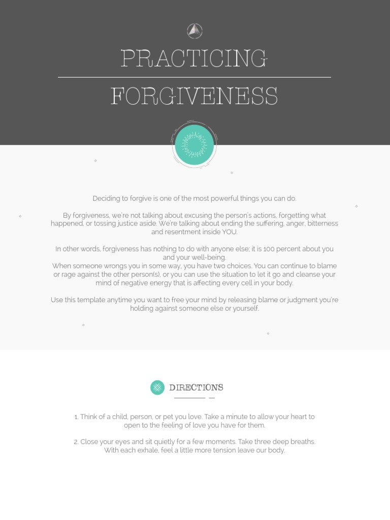 Practicing Forgiveness Pdf Forgiveness Metaphysics Of Mind