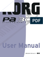 Manual de Utilizare Korg PA 300
