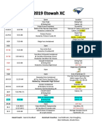 2019 XC Sched