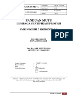 Panduan Mutu LSP SMK Negeri 3 Gorontalo Revisi 2 Surabaya 2016