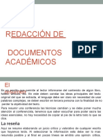 Redacción de Documentos Académicos