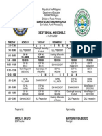 Individual Schedule: Esp 8C Villamor Esp 8C Villamor Esp 7C Saminado Esp 7C Saminado