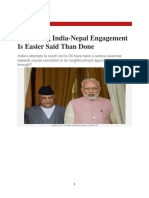 Redefining India-Nepal Engagement Is Easier Said Than Done