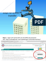 Steps For PF Transfer