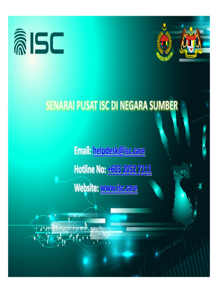 Senarai Pusat Isc Di Negara Sumber: Email: Hotline No: Website | PDF