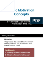 Basic Motivation Concepts: By:Dr Ipseeta Satpathy, D.Litt Professor Ob & HRM