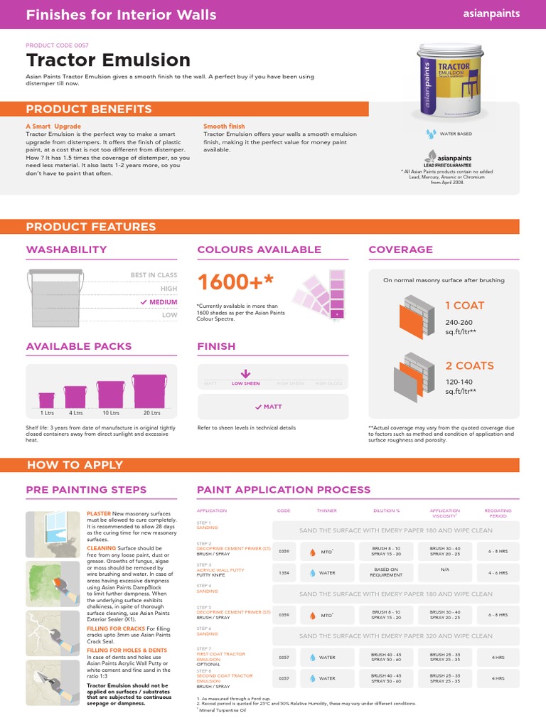 39 Tractor Emulsion PDF Paint Acrylic Paint