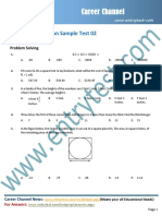 Graduate Admission Sample Test 02 PDF