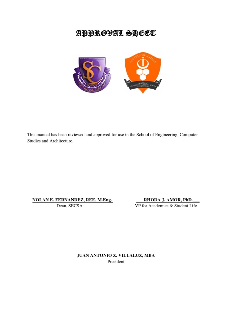 SECSA Manual Approval Document | PDF | Art