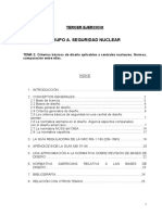 Grupo A. Seguridad Nuclear: Tercer Ejercicio