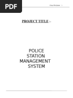 Police Management System Crime File Body