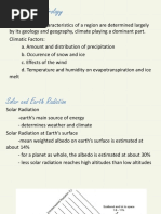 Weather and Hydrology