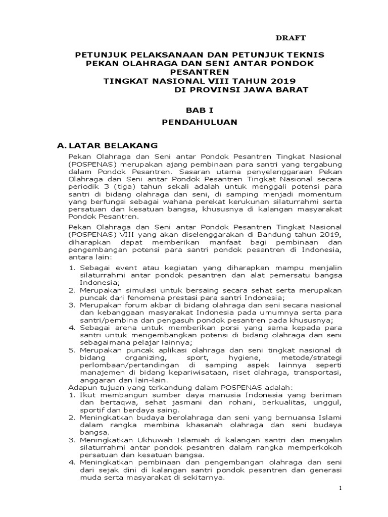 Juknis Pospenas Viii 1