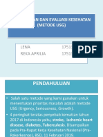 Evaluasi Prioritas Masalah Kesehatan Menggunakan Metode USG