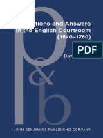 Question and Answers in The English Courtroom (1640-1760)