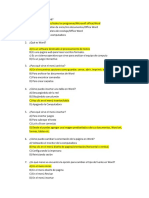 Preguntas de Word Examen Semestral PDF