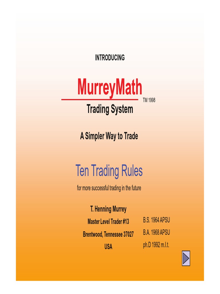 Trading Math | PDF | Algorithmic Trading | Futures Contract
