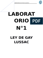 Ley de Gay Lussac Procedimiento