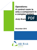 Operations: A Control Room Is Only A Component in A Complex System