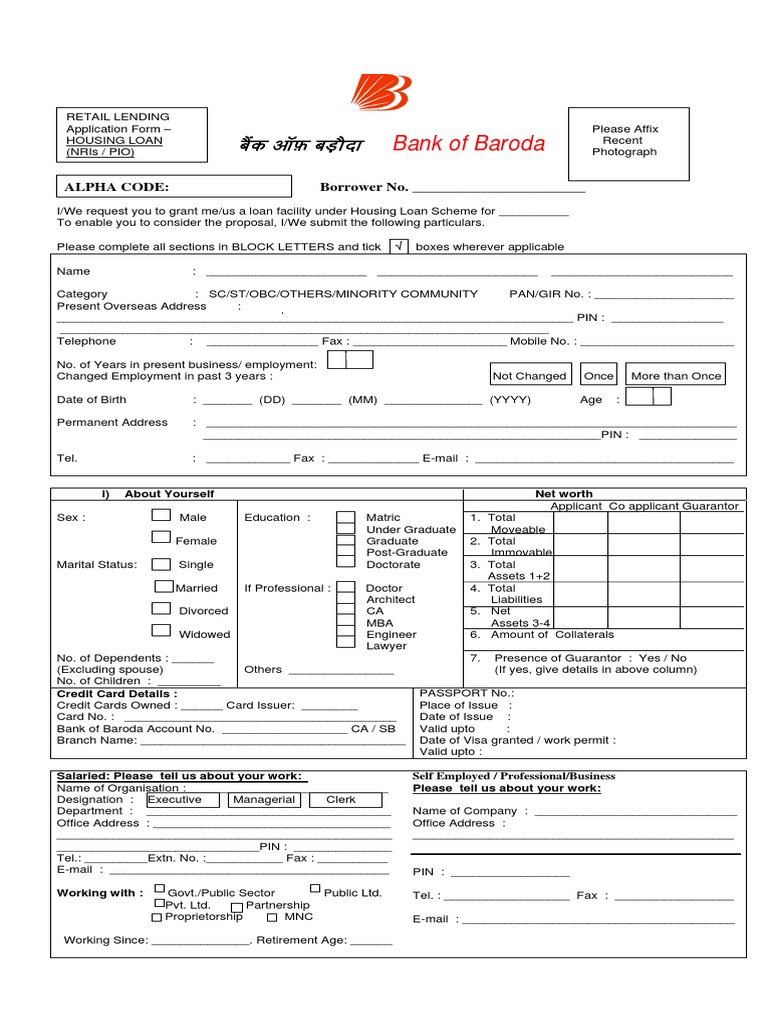 home_loan_nri_form.pdf | PDF | Loans | Tax Refund