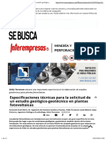 Orbis Especificaciones Técnicas Estudio Geológico-Geotécnico Fotovoltaicas - Minería y Perforación