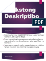 Tekstong Deskriptibo