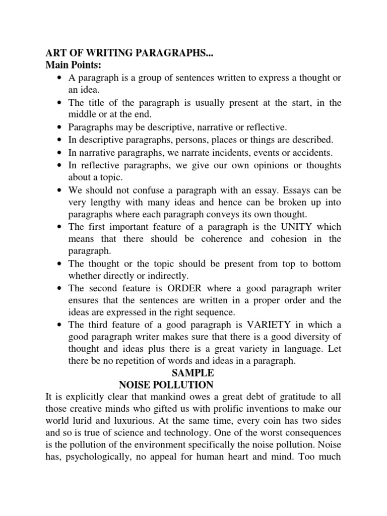 Understanding Paragraph Structure and Types | PDF